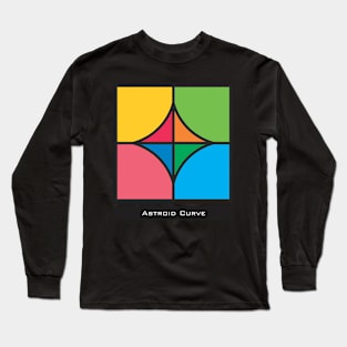 Astroid Abstract Pattern - Mathematical Curve - Hardcore Nerd Long Sleeve T-Shirt